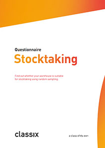 Questionnaire stocktaking GESTIN-77 inventory sampling classix